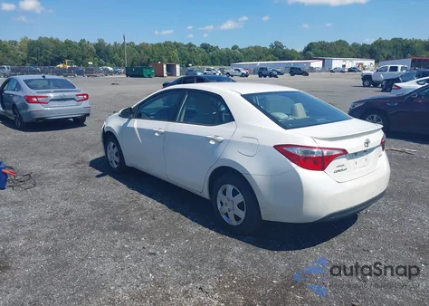 2014 Toyota Corolla Le Eco из США, поврежденный, VIN 5YFBPRHEXEP163583